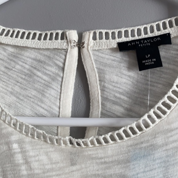 Ann Taylor Petite Cutout Shell L Petite - Picture 5 of 9